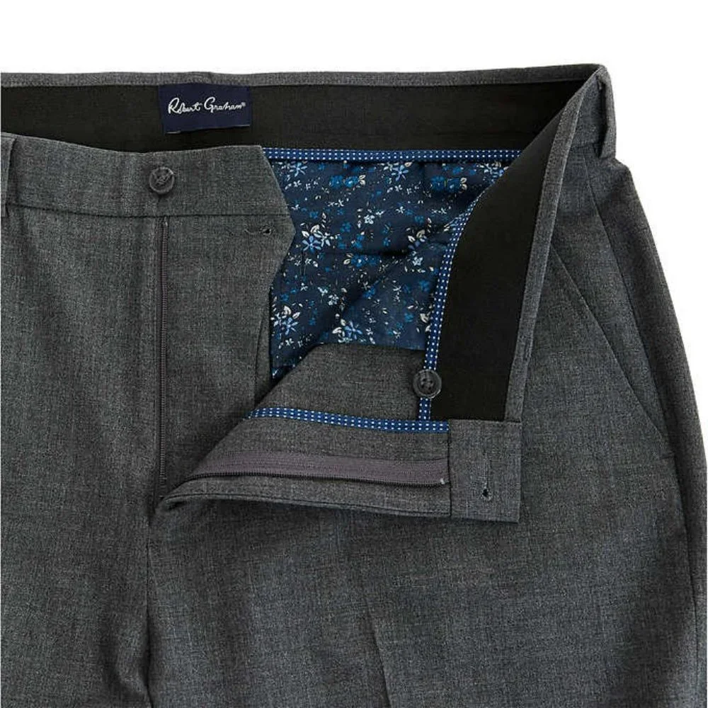 Robert Graham Men's Grey Dress Pant - NWT - Picture 3 of 7
